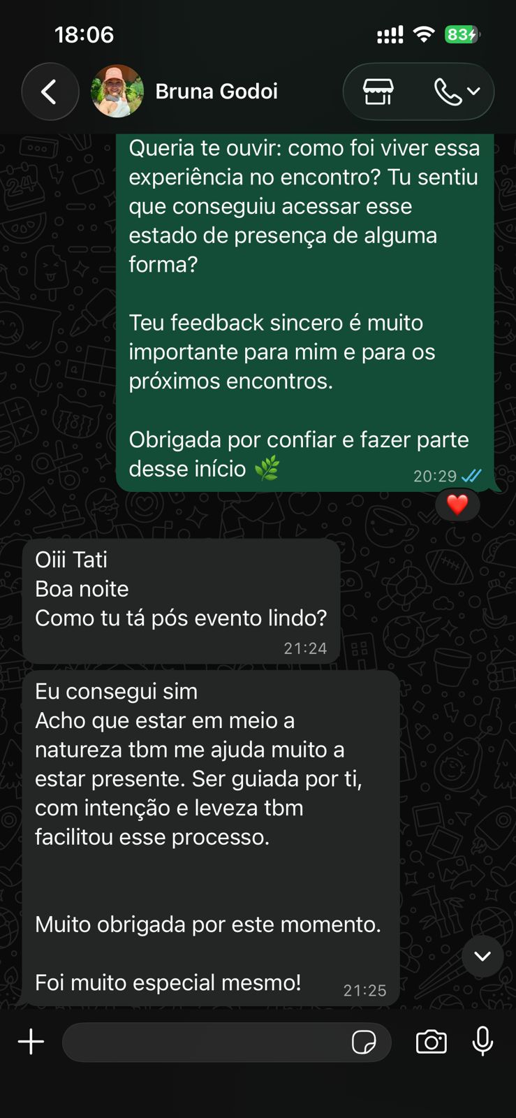 Depoimento aluno